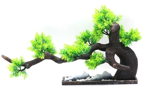 Albero artificiale Pianta Paesaggio Albero Per Aquascaping MultiLevel Shelter Luogo Per Pesci E Gamberetti Habitat Sicuro Resina Aquascaping Decorazione