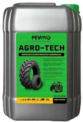 PEWNO - Mastic Anti-Crevaison - Produit d’Étanchéité pour Pneus – pour Tracteurs et Machines Agricoles, Remorques de Champ, Brouettes, Pulvérisateurs – pour Pneus avec ou sans Chambre à Air - 10 L