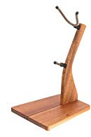 Zither Wooden Saxophone Stand - Handcrafted Solid Mahogany Wood Floor Stands, Made in USA