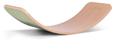 Wobbel Balanceboard transparent lackiert Forest grün yogaboard