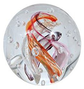 Traumkugel ca. 6,5-7cm Glaskugel Briefbeschwerer Wunschkugel Kugel aus Glas