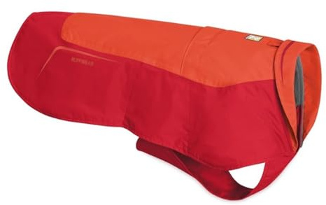 RUFFWEAR Hundejacke „Vert“, Wasserdichter Hundemantel – Rotlachs-Rot, XXS