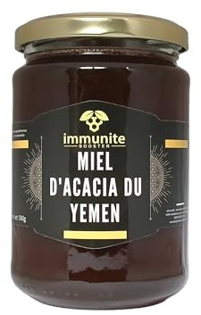 Miel d’Acacia du Yémen - Première qualité - Poids net 500g - Pur - 100% naturel -miel rare parmi les meilleurs au monde - vertues immenses et nombreuses - immunite BOOSTER