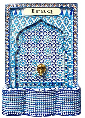 3D Iraq Mosaico Lavabo Magnete Del Frigorifero Souvenir Regalo, Resina Fatta A Mano Iraq Magnete Da Frigorifero Casa & Cucina Collezione di Decorazione