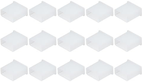 sourcing map 15pcs Laptop USB Type A Port Plugs Covers Caps Plastic Anti Dust Protector for USB Male End, Clear