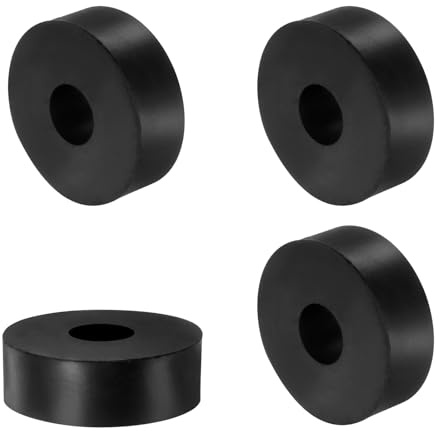 QUARKZMAN 4pcs Entretoises en Caoutchouc, Rondelles Épaises, Amortisseur Anti-Vibration pour Connexions Électriques Réparation Automobiles Appareils Voiture, 60mm OD x 15mm ID x 30mm Hauteur