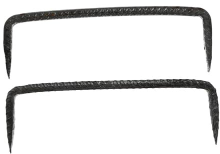 JECOMPRIS Lot De 2 Clous à Double Pointe 5x19,5 Mm En Acier Robustes Pour Fixation Bois Jardin Et Construction Clôture, Clous De Menuiserie Polyvalents Pour Réparation Et Fixation Sécurisée
