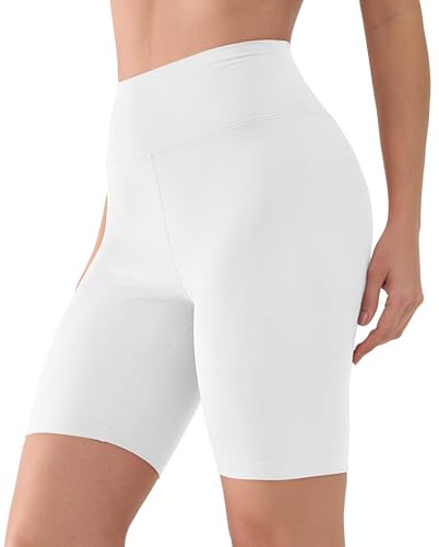 BAYDI Creamlush 20 cm High Waist Radlerhose Damen | Weich und Elastisch, Bequeme Kurze Sporthose, Bewegungsfreundlicher Stretch, Yoga, Pilates, Freizeit und Alltag