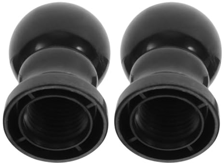 Toyvian 2pcs Flag Pole Topper Ball Finials Outdoor Decorative Flagpole Caps Replacement Parts for Garden and Patio Use
