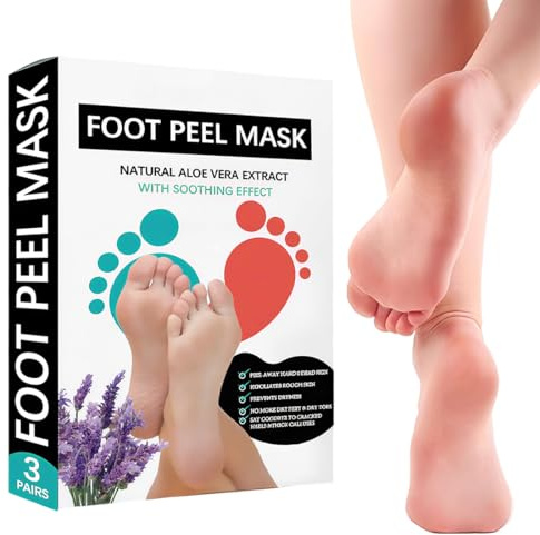EIH1 3 Paia Maschera Piedi, Maschera Piedi Esfoliante, Rimuovere Calli e Pelle Morta, Riparazione Per Tallone Ruvido,Ingredienti Vegetali