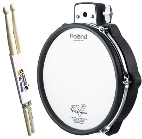 Roland PDX-100 V-Drum Pad 10 mit keepdrum Drumsticks 1 Paar