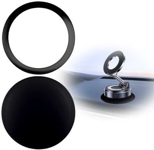 BosuLai 2 Pièces Disques de Fixation Adhésifs pour Tableau de Bord, 85mm Adhésif Dashboard Pad pour Support de Téléphone Portable, GPS Sat Nav Dash Cam Tablette Ventouse