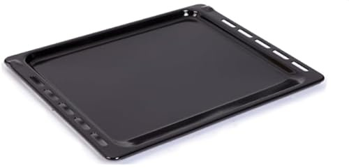 FIGEVIDA Teglia Piastra Leccarda Smaltata 445 x 375 x 20 mm Microonde Forno Compatibile per Whirlpool 481010683241