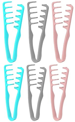 6 Piezas Peine Texturizador Hombre, Peine De Textura, Peines De Dientes Anchos Para Rizos, Herramienta Para Dar Volumen A Las Raíces, Peinado Para Volumen Y Accesorio De Aseo
