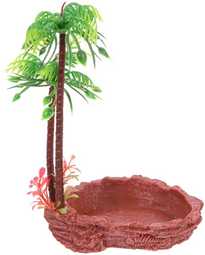 Healifty Récipient pour Nourriture et Bol d'eau pour Reptiles, Mangeoire pour Tortues Terrestres, Support pour Alimentation Terrariums et Aquariums