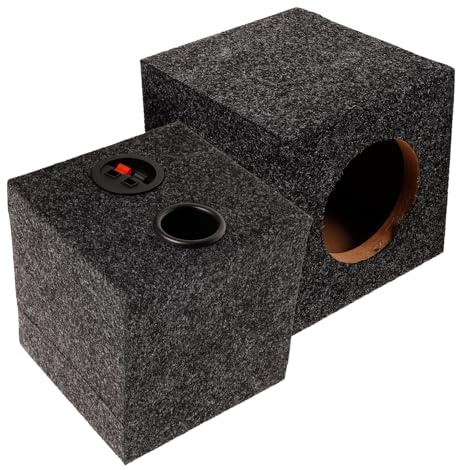 BEBEMOKO Cassa Subwoofer Sigillata in Legno 4 Pollici per Auto, Sostituzione Contenitore Sub Box Porta, Box Audio per Impianto Stereo Veicolare e Arredamento Stanza