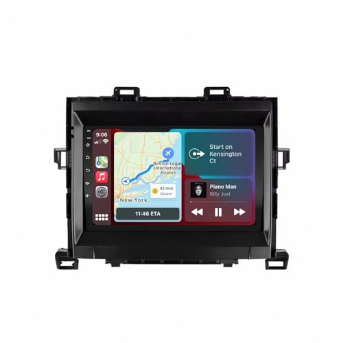 Autoradio Gps Navigazione Stereo 2 Din per Toyota ALPHARD Vellfire ANH20 2008-2014 Touchscreen Stereo Auto Bluetooth con Schermo, Radio Auto con Mirror, 8 Nucleo 6G+128G