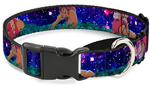Hundehalsband Martingale Elektrische Tinkerbell Posen Streifen Schwarz Multi Neon 45,7 bis 81,3 cm breit