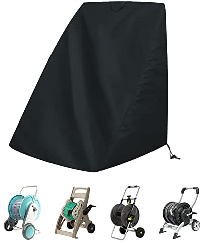 Garden Hose Reel Cover, Outdoor Patio Hose Reel Cover, Waterproof Dustproof Oxford Patio Free Standing Water Hose Reel Protective Cover for Outdoor Extend Hose Service Life, 66cm x 63cm x 88cm