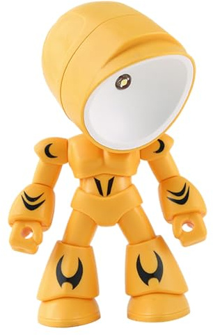 Housoutil Roboter-Tischlampe Mini-Roboter Tischdekoration für Kinder Nachttischlampe dekorative Tischleuchte Roboterlampe Nachtlampe studieren Nachtlicht für Schlafzimmer Kinderlampe
