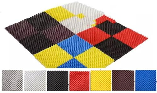 Akustikschaumstoff, 10er-Pack Selbstklebend Schallschutz Schaumstoffplatten, Akustikplatten Mit Hoher Dichte Akustikschaum Absorbiert Schall Und Beseitigt Echos ( Farbe : Weiß , Größe : 50x50x5cm )