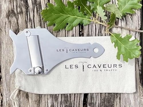 LES CAVEURS Stainless Steel Truffle Grater, Slicer, Mandolin for Chocolate, Cheese, Vegetables and Truffles