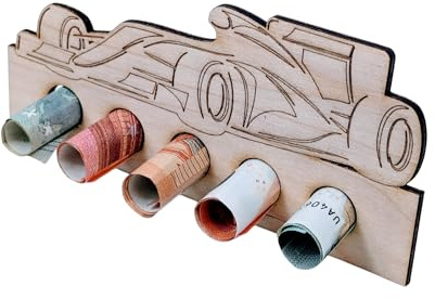Bamboorilla Geldgeschenk Verpackung - originelles Holz Geldgeschenk - Geschenkidee für Männer und Frauen zum Geburtstag (Rennauto)