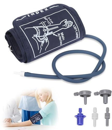 Manguito Monitor de Presión Arterial Extra Grande 22-52 cm, Compatible con la Mayoría de los Monitores de Presión Arterial, Brazalete Tensiometro Extra Grande para Brazo Grande