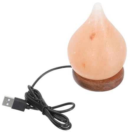 SEWOART Lampada Notturna in Cristallo Di Sale Dell'himalaya Piccola Luce Decorativa Da Tavolo Per Casa Luce Artistica E D'atmosfera Facile Da Usare E Resistente