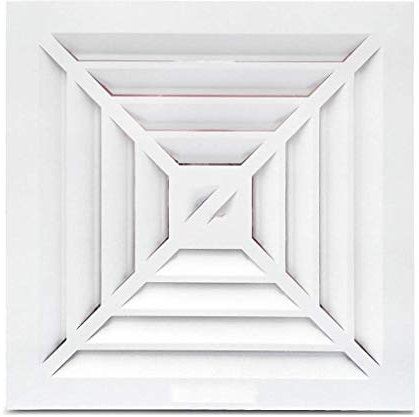 RWSXY Ventilatore di Ventilazione, Ventilatore di Scarico Quadrato Bianco da soffitto o da Parete, Ventilatore di Scarico da Parete