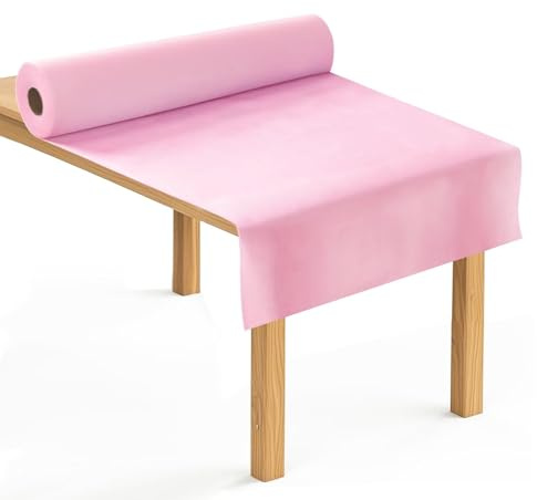 Anise Star Tischdeckenrolle 1,1x30m, Rosa, Party & Deko | Einweg Stoffähnlich, Vlies Meterware, Papiertischdecke Rolle, Flexibel Zuschneidbar, Platzsparend Für Bankettfeiern