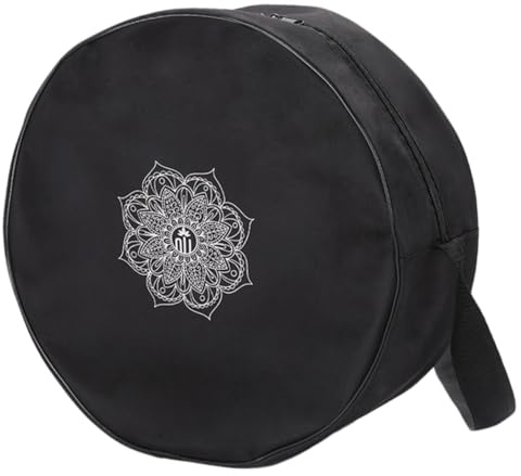 DECOMELODY Große Yogatasche mit Rundem Design Praktische Fitness Tasche mit Reißverschlusstasche für Telefon und Schlüssel Leichtes Robustes für Yoga Zubehör und Reisen