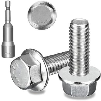 Ezitruz 30Stk Flanschschraube Sechskantschraube M6x16mm Bundschraube DIN 6921 Edelstahl A2 V2A Schrauben Mit Flansch Für Möbeln, Bauwesen, Ingenieurwesen