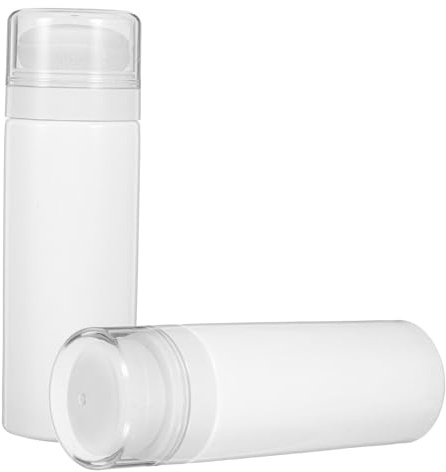 ERINGOGO Babypuderbehälter zum Aufbewahren von Babypuder 2 Stück-pack mit Puff Praktischer Reisebehälter aus Baumwolle und Pp Zufällige Farbe für Babys und Zuhause
