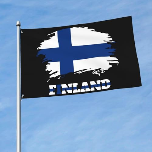 Bandiera Pace Vintage Finland Finnish Finns Resistente Alle Intemperie Bandiera Robuste Decorazioni Da Esterno Per Patio All'Aperto Piantone 3X5 Ft