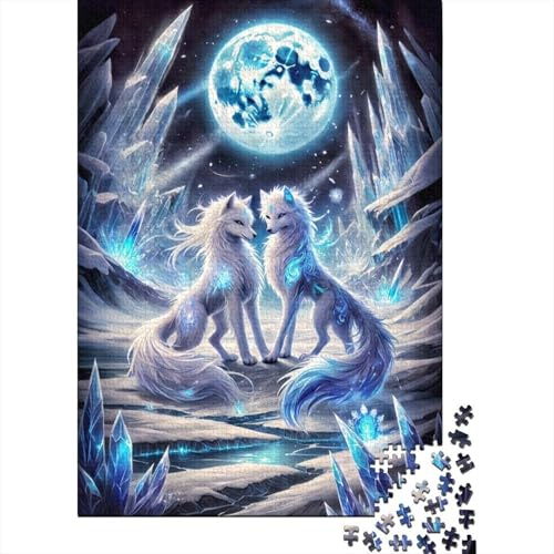 Einhorn Puzzle Mondlicht Szene Erwachsene Geschenk Dekoration