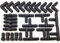 Grow Insane - 13mm (1/2) Pipe/Hose Irrigation Connector Pack - 30 Piece - Tee - Elbow - Joiner - End Plug - Triple Barbed Kit