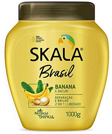 -SKALA EXPERT- MASCHERA/BALSAMO, CREMA STYLING o CO WASH Bomba vitaminica alla banana -1000ML- 100% vegano - Idrata e rivitalizza i capelli prevenendone la caduta.
