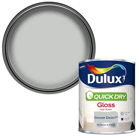 Dulux 5358142 Quick Dry Gloss Paint - Goose Down - 750ML