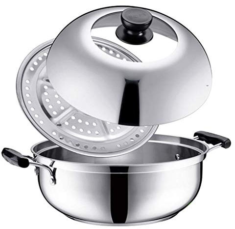 Minestra pentola Pentola Pot Multi-Function cucina Noodle Pot Cooker latte caldo Pot Resistenza alle alte temperature Wok (Color : 39.5x39.5x24cm)