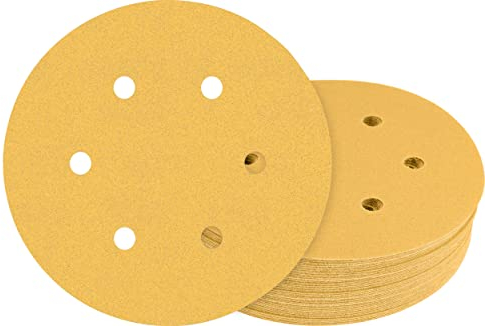 Bosch 50x EXPERT C470 Schleifblatt mit 6 Löchern (für Farbe auf Holz, Hartholz, Ø 150 mm, Körnung 120, Professional Zubehör Exzenterschleifer, Exzenterschleifer)