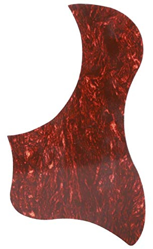 Tomotato Gitarre Pickguard Selbstklebender Gitarre Pickguard Aufkleber Anti Scratch Schutzplatte Rot Schildpatt Entenform Schutz Zubehör für Akustikgitarre Musikinstrumente