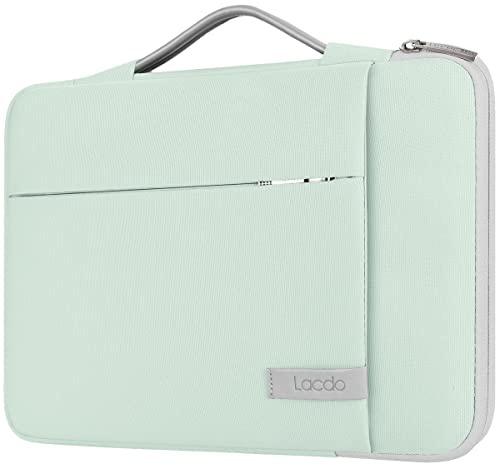 Lacdo 360° Protectora 11 Pulgadas Chromebook Funda Portátil para Acer ASUS HP Samsung Lenovo DELL Chromebook, Surface Pro 9 8 X 7 6 5, 11 Lenovo IdeaPad, MacBook Air 11 Bolsa Blanda, Verde