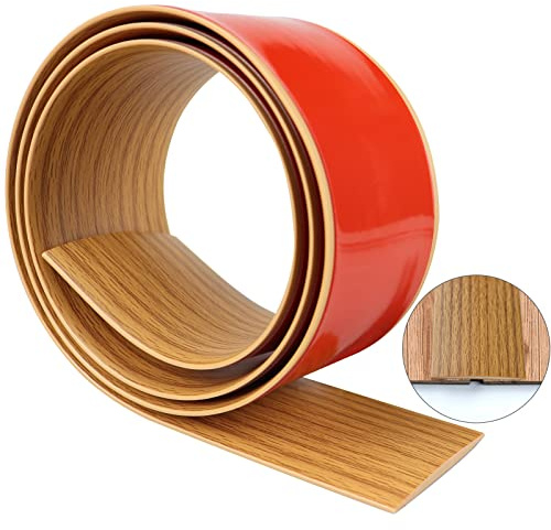 LSGCQ Vinyl Floor Transition Strip Self Adhesive 2 Wide, Wood Grain