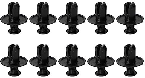 Karosserie-Kits 10 Stück Verkleidungsblech-Bolzenclip 8 Mm Kunststoff-Schraubnieten Clips Schwarz Für Honda Teile