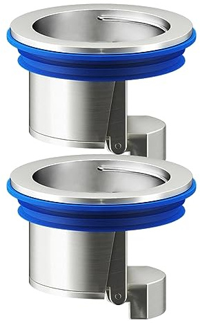 Deodorant Floor Drain Core, 2Pcs Toilet Floor Drain Deodorizing Core Tub Drain Stopper Backflow Preventer Sewer Core Anti-Odor Plug Strainer for Kitchen Bathroom (Brass)