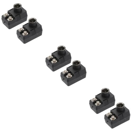 PartyKindom 6pcs Ohm Tv Signal Adapter to Ohm Connector for Aerial Tv Antenna Cable High-performance Type Male and Moisture-resistant Design