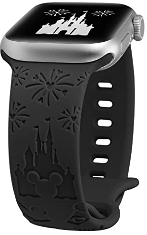 BEEXI Cartoon Engraved Silicone Sport Strap Compatible with Apple Watch | Soft silicone strap fits 38/40/41/42mm, sport strap for iWatch Series 11 10 9 8 7 6 5 4 3 2 1 SE 1 2 3