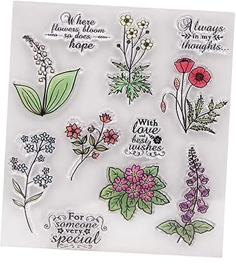 NUOBESTY Transparente Stempel T1357 aus Tpr für Scrapbooking und Umschlagdekoration