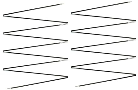 Milageto telescopic Tent Poles Replacement Pre Assembled Black Tent Poles, Easy to Install, Replacement Tent Poles tent pole repair kit for Tents Backpacking Fishing Camping